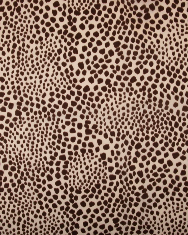 Printed 60s Cambric (Brown Abstract Dot Print) 125₹/M