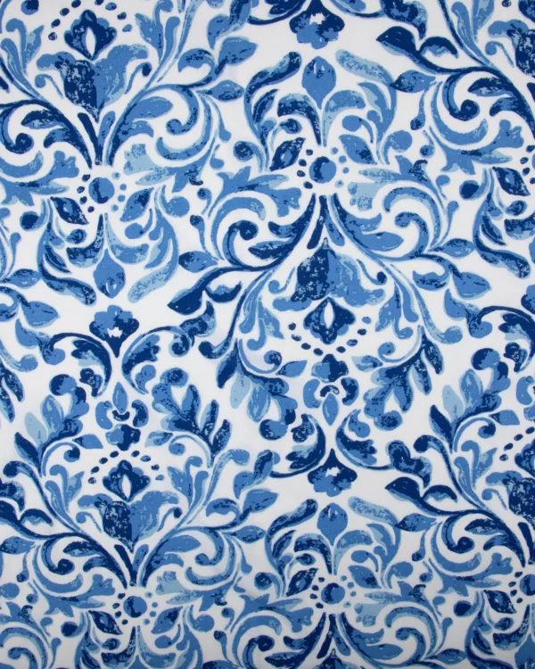 Printed Cotton Modal (Blue Abstract Floral) 125₹/M