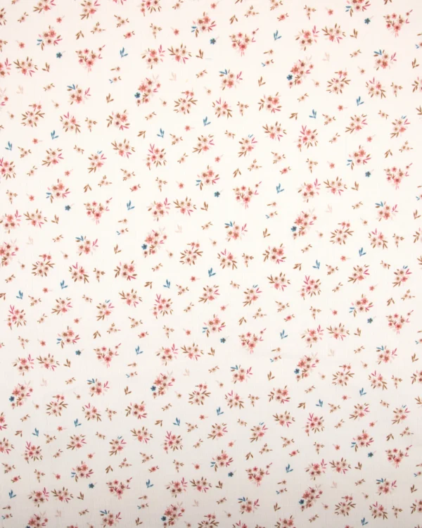 Printed Cotton Dobby (Mini Pastel Floral Pattern) 125₹/M