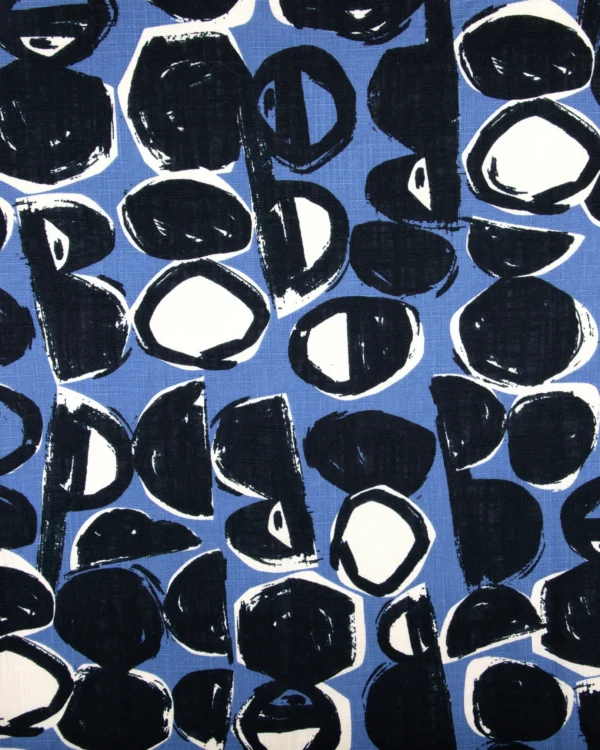 Printed Cotton Slub (Modern Abstract Geo Pattern) 125₹/M