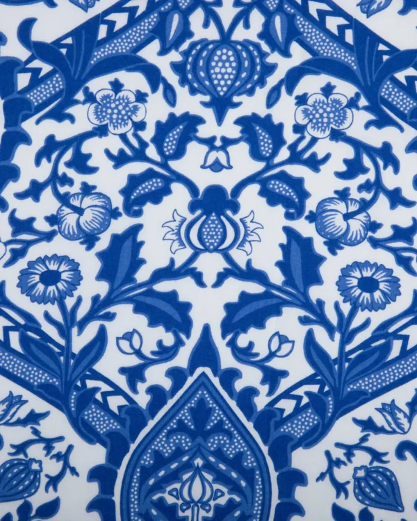 Printed 60s Cambric (Royal Blue Mughal Motif) | 125₹/M